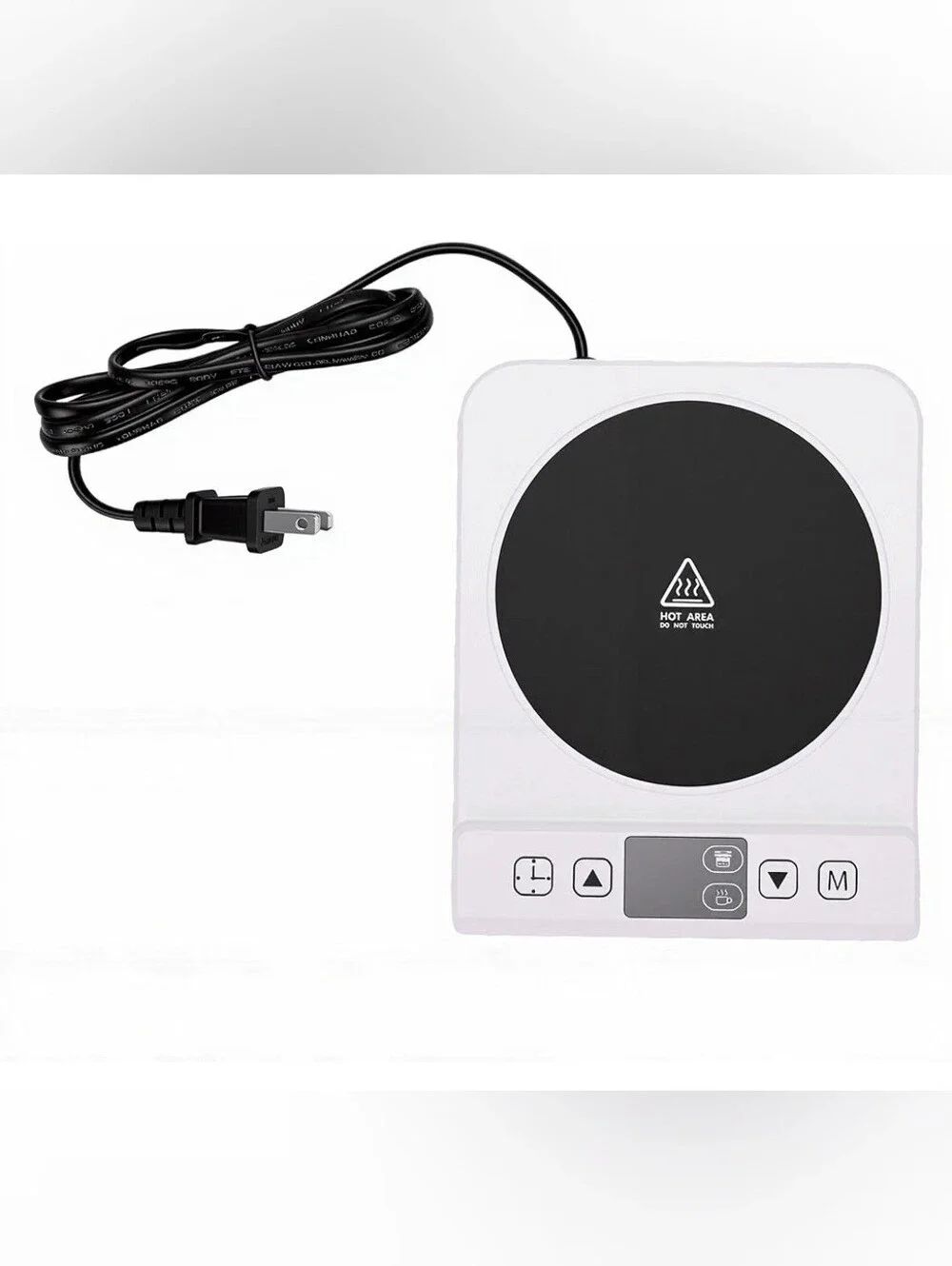 Multifunctional White Electric Heater Hot Plate with Digital Controls